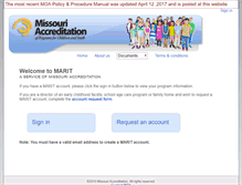 Tablet Screenshot of marit.moaccreditation.org