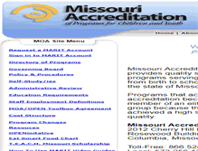 Tablet Screenshot of moaccreditation.org